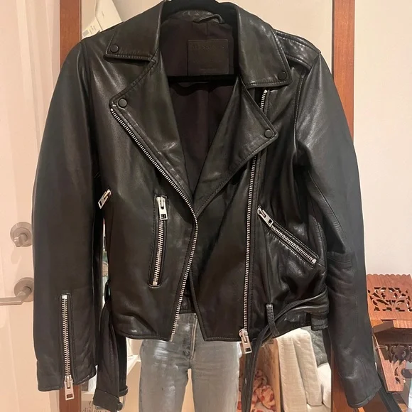 All Saints Balfern Leather Biker Jacket